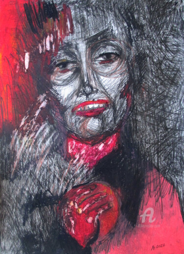 Рисунок под названием ""#SIMPLEPEOPLE 6"" - Lyudmila Belenkina, Подлинное произведение искусства, Пастель