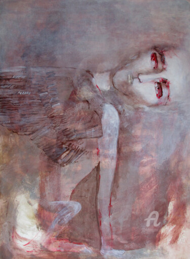 Pittura intitolato "Guardian of the fam…" da Lyudmila Belenkina, Opera d'arte originale, Acrilico