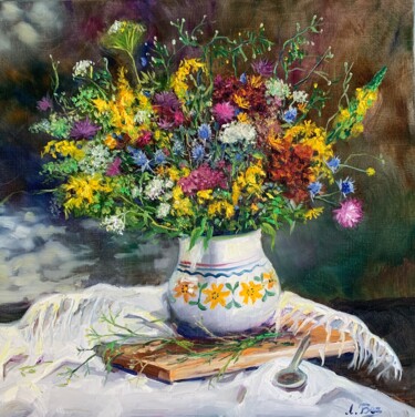 Картина под названием "Summer delight" - Lyudmila Bezuglaya, Подлинное произведение искусства, Масло Установлен на Деревянна…