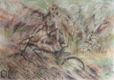 Malerei mit dem Titel "Wings" von Lyudmila Chupina, Original-Kunstwerk, Pastell