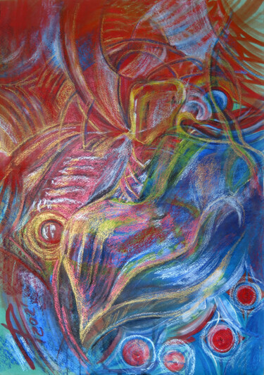 Painting titled "One step. Series "R…" by Lyudmila Chupina, Original Artwork, Pastel