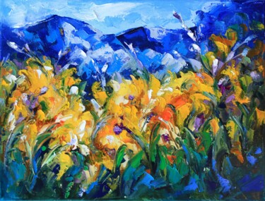 Malerei mit dem Titel "Paintings landscape…" von Lyudmila Knyazeva, Original-Kunstwerk, Öl