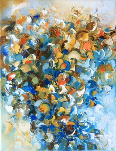 Peinture intitulée "Abstract original o…" par Lyudmila Knyazeva, Œuvre d'art originale, Huile