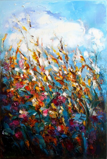 Картина под названием "Modern painting of…" - Lyudmila Knyazeva, Подлинное произведение искусства, Масло Установлен на Дерев…