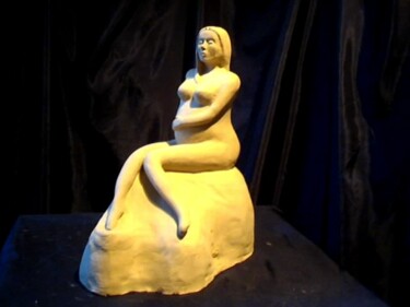 Sculpture titled "MATERNITE" by Lyza Lecomte, Original Artwork