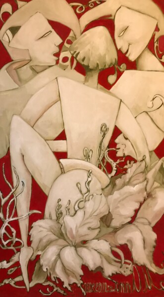 Schilderij getiteld "Чистота отношений" door M.Anna, Origineel Kunstwerk, Olie