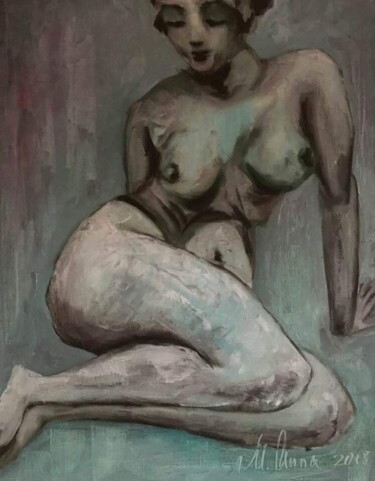 Картина под названием "Чувственное восприя…" - M.Anna, Подлинное произведение искусства, Масло