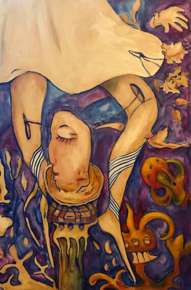 Картина под названием "Властелин" - M.Anna, Подлинное произведение искусства, Масло