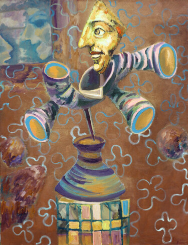 Картина под названием "«Все мишура, как хо…" - M.Anna, Подлинное произведение искусства, Масло