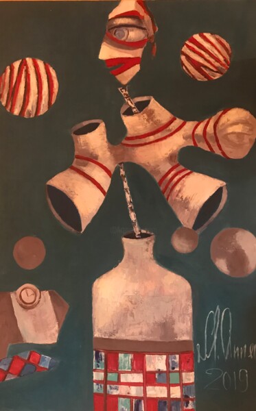 Картина под названием "Cоло -2" - M.Anna, Подлинное произведение искусства, Масло