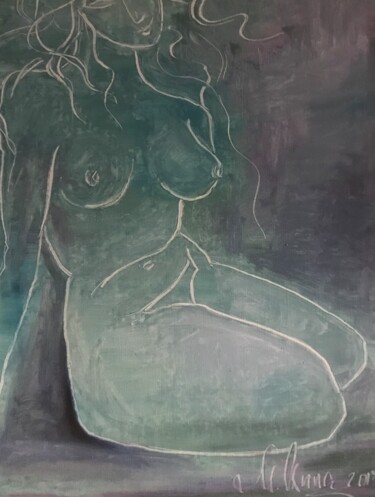 Картина под названием "Моя любовь,моя нежн…" - M.Anna, Подлинное произведение искусства, Масло