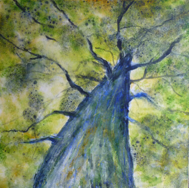 제목이 "Canopée"인 미술작품 M Batté Gauthier (M B)로, 원작, 아크릴 나무 들것 프레임에 장착됨