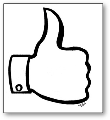 Like Digital Arts titled "Like" by Michèle Baylet-Brunet, Original Art, Ink