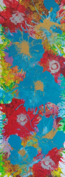 Pittura intitolato "Esplosione di Colori" da M.C.O, Opera d'arte originale, Acrilico Montato su Telaio per barella in legno