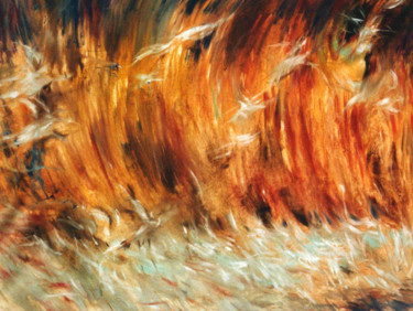 Pittura intitolato "migrazione" da Maurizio Cavicchiola, Opera d'arte originale, Olio