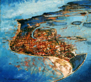 Peinture intitulée "laguna" par Maurizio Cavicchiola, Œuvre d'art originale, Huile