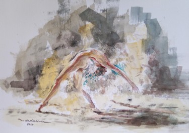 Pintura titulada "Acrobatico" por Maurizio Cavicchiola, Obra de arte original, Acuarela