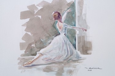Pintura titulada "Danza classica" por Maurizio Cavicchiola, Obra de arte original, Acuarela