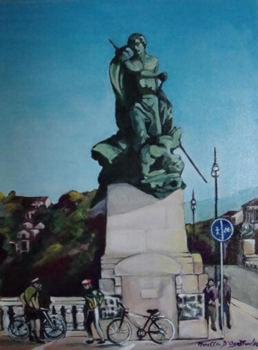 Картина под названием "Ponte Umberto I Tor…" - M.D-Agostino, Подлинное произведение искусства, Акрил
