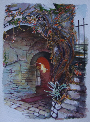 Painting titled "Acquerello-38x48-20…" by M.D-Agostino, Original Artwork, Watercolor
