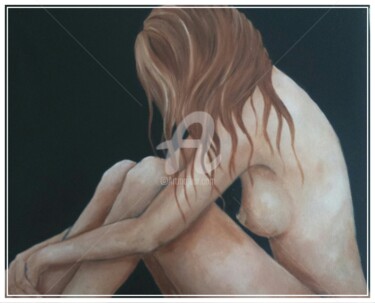 Painting titled "Pensamientos" by Mdalba, Original Artwork, Oil