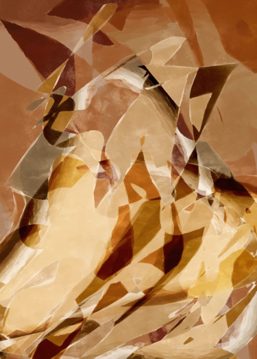Digitale Kunst mit dem Titel "Abstract" von Michael Foerster, Original-Kunstwerk, Digitale Malerei
