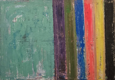 Painting titled "Driftwood 5" by M.Garcia, Original Artwork, Acrylic Mounted on Wood Stretcher frame
