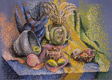 Картина под названием "Flowers in a jug -…" - Мария Яковлева, Подлинное произведение искусства, Акрил