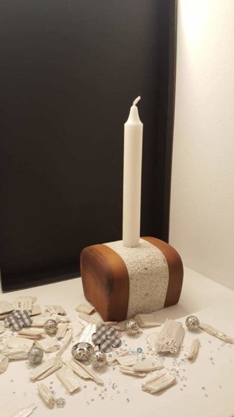 Design titled "stone wood candle h…" by M-Hrovat, Original Artwork, Stone