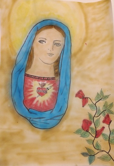 「Maria」というタイトルの絵画 Mariakayによって, オリジナルのアートワーク, エアブラシ