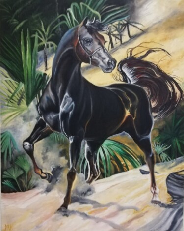 Painting titled "Yağlı boya tablo" by Murat Kirman, Original Artwork, Charcoal