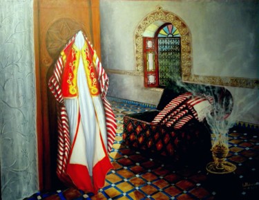 Peinture intitulée "L'artisanat" par Mohammed Lakhdar, Œuvre d'art originale, Acrylique