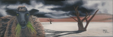 Картина под названием "Tout mangé" - Michel Lheureux, Подлинное произведение искусства, Масло Установлен на Деревянная рама…