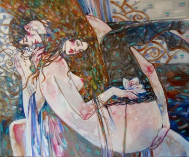 Картина под названием "Весенние Сны" - Marusya Dram, Подлинное произведение искусства, Масло