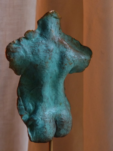 Sculpture intitulée "demi buste dos de f…" par Bijoux Mailou, Œuvre d'art originale, Métaux