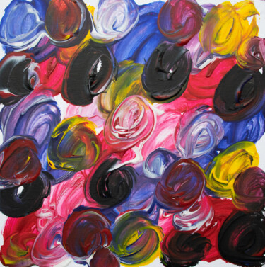 Painting titled "Diffusion" by M. Mystery Artist, Original Artwork, Acrylic