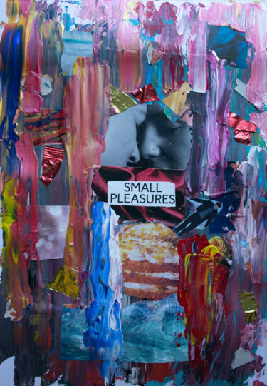Collages getiteld "Small pleasures" door M. Mystery Artist, Origineel Kunstwerk, Collages
