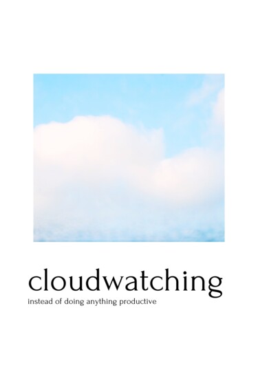 Digital Arts titled "Cloudwatching" by M. Mystery Artist, Original Artwork, Manipulated Photography