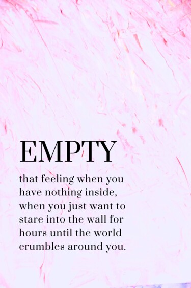 "Empty" başlıklı Dijital Sanat M. Mystery Artist tarafından, Orijinal sanat, Akrilik