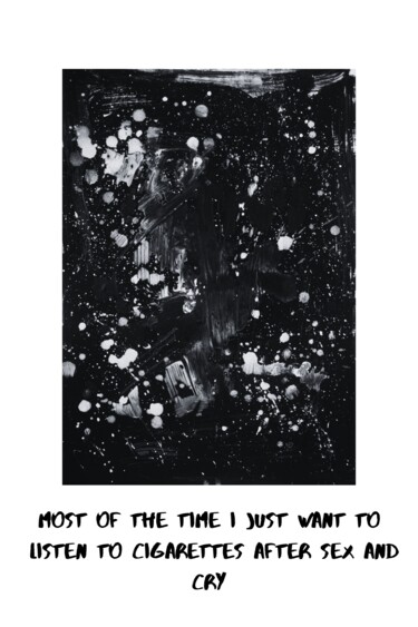 Digitale Kunst mit dem Titel "Most of the time I…" von M. Mystery Artist, Original-Kunstwerk, Acryl