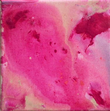 Schilderij getiteld "Pink Chaos" door M. Mystery Artist, Origineel Kunstwerk, Acryl