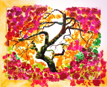 Peinture intitulée "VENDU : L'arbre de…" par M.Ou Mme Rajot Jean Louis, Œuvre d'art originale, Huile