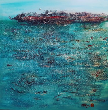 Painting titled "Cancún" by Marta Reina, Original Artwork, Acrylic
