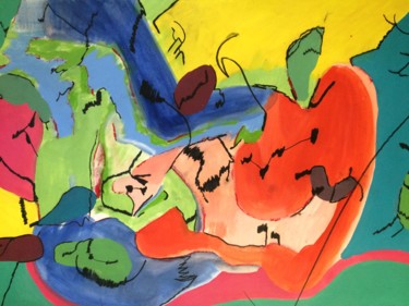 Malerei mit dem Titel "La Isla" von Mauro Jorge Trevisanello, Original-Kunstwerk, Acryl