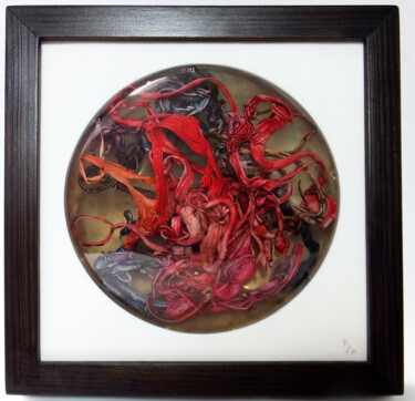 Composition em XI Peinture intitulée "Composition em XI" par M.K Tyburowski, Œuvre d'art originale, Aquarelle