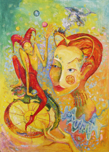 Ζωγραφική με τίτλο "Капризная" από Марина Малише, Αυθεντικά έργα τέχνης