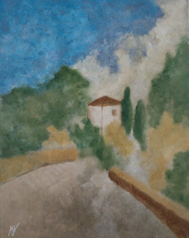 Painting titled "Torretta" by M. Vet, Original Artwork, Oil