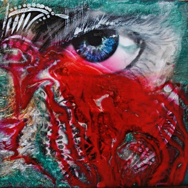 Pintura titulada "Ojos de Dios" por Magdalena Weber, Obra de arte original, Acrílico