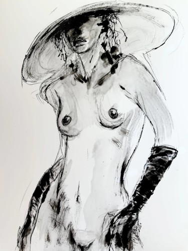Painting titled "Figure XIII" by Magdalena Weber, Original Artwork, Ink