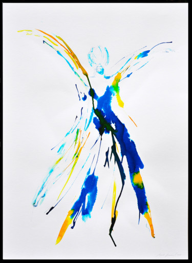 Dibujo titulada "Energie" por M Zemanova, Obra de arte original, Tinta